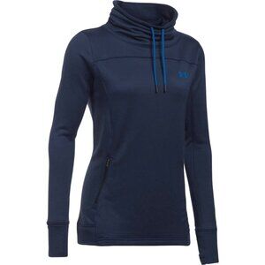 NWT Under Armour Damen Funnel-Neck Hoodie Sweatshirt S Blue